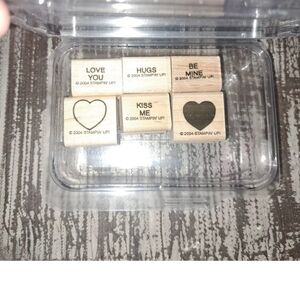 Stampin’ Up Two Step-Stampin’ Sweet Talk Rubber Stamps - Hearts, Valentines